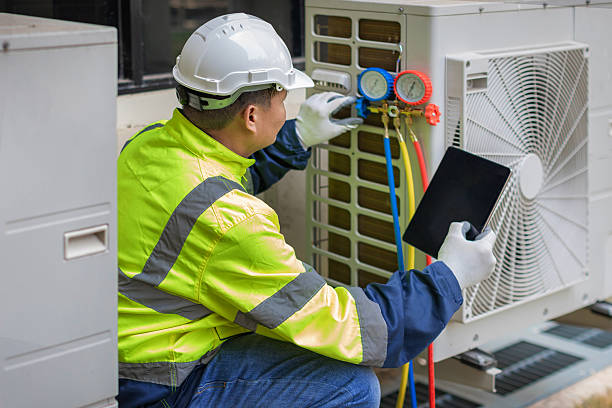 Professional Hvac technician working in Hudson, WI